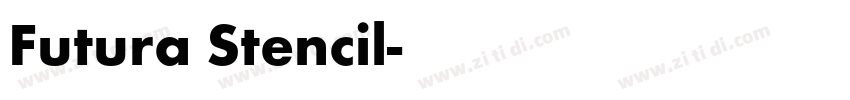 Futura Stencil字体转换